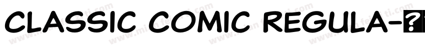 Classic Comic Regula字体转换